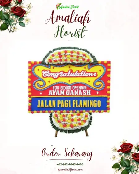 Sewa Papan Bunga Saban